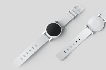 Montre connectée blanche