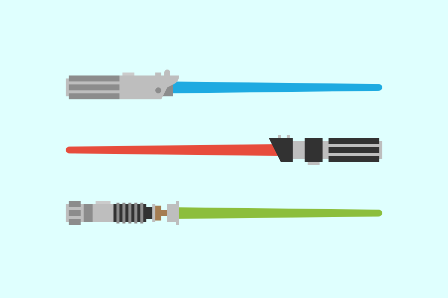 Star Wars laser sabers